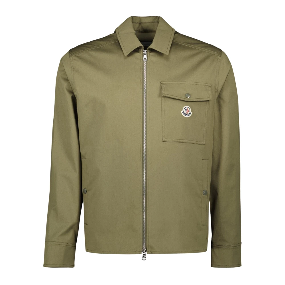 Moncler Olijfgroene Overhemdjasje Lente-Zomer 2025 Green Heren