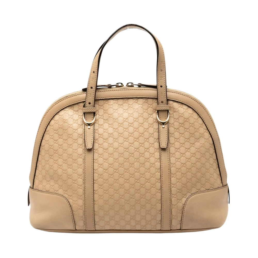 Gucci Vintage Women's Brown Pre-Owned Leather Dome Satchel