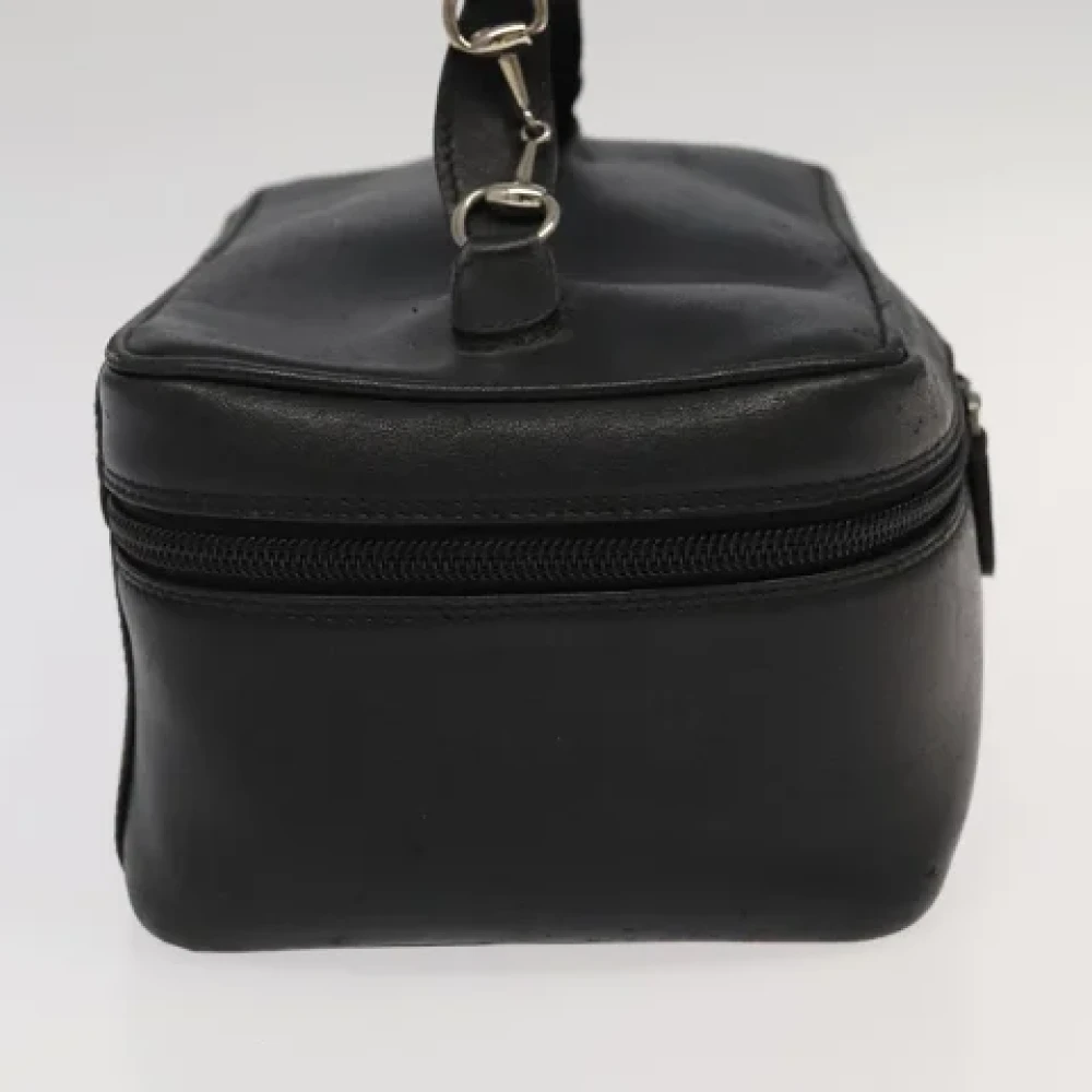 Gucci Vintage Pre-owned Leather pouches Black Dames