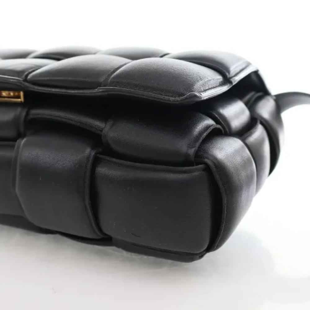 Bottega Veneta Vintage Pre-owned Leather shoulder-bags Black Dames