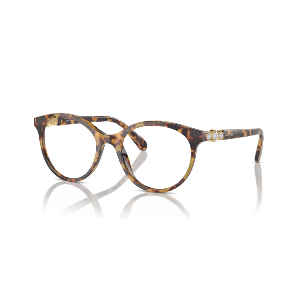 Swarovski Stijlvolle Brillenmontuur in Havana Kleur Brown Unisex