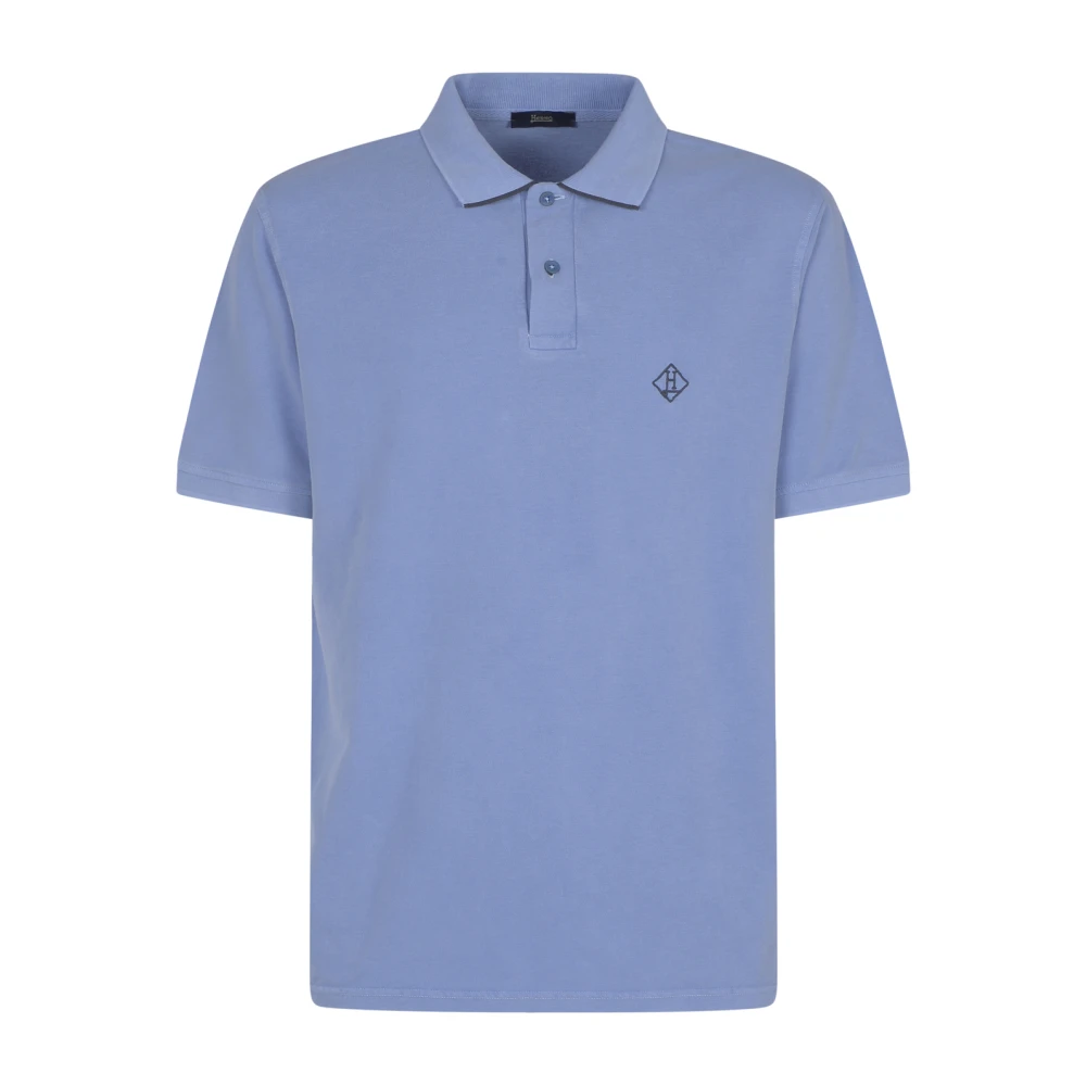 Herno Poloshirt Blue Heren