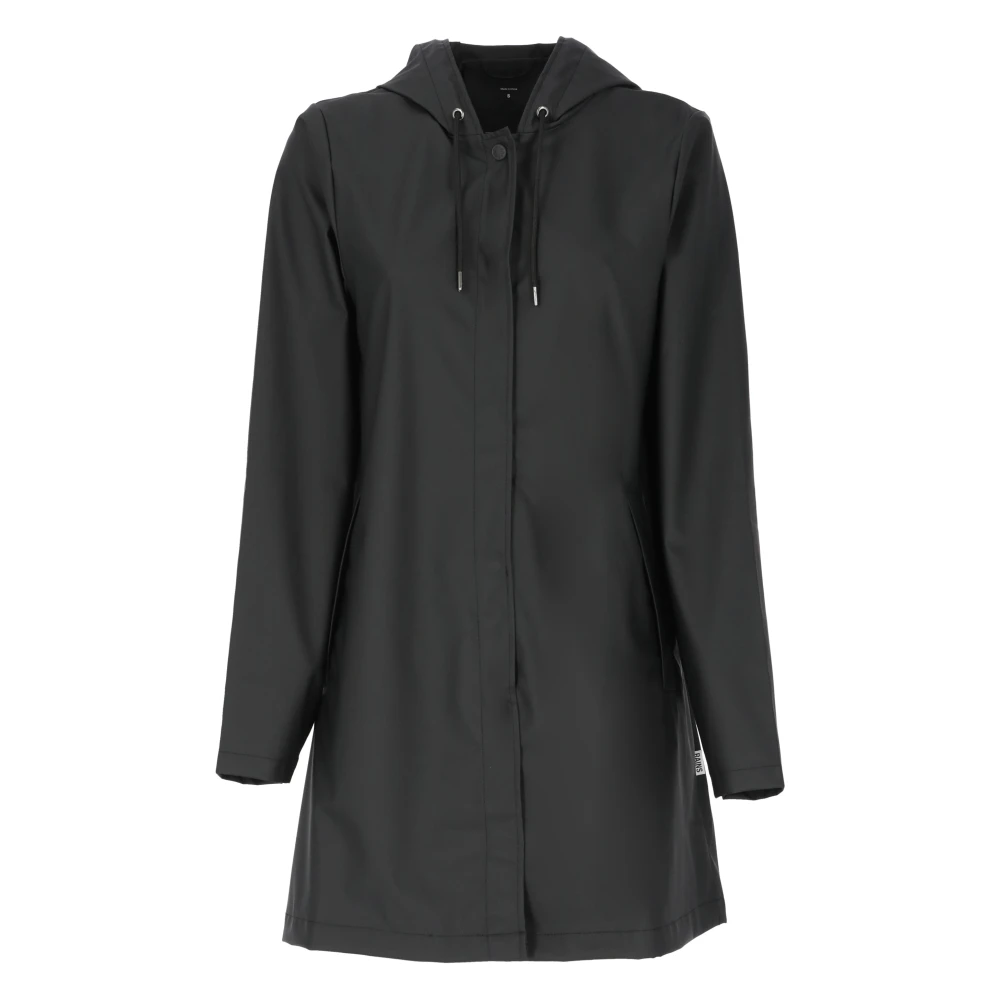 Rains Donna Nero Giacche, Xl, New,