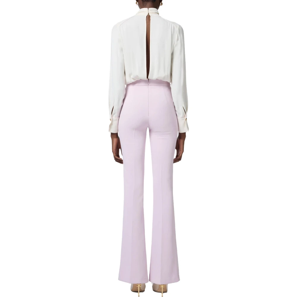 Elisabetta Franchi Viscose jumpsuit met georgette overhemd Multicolor Dames