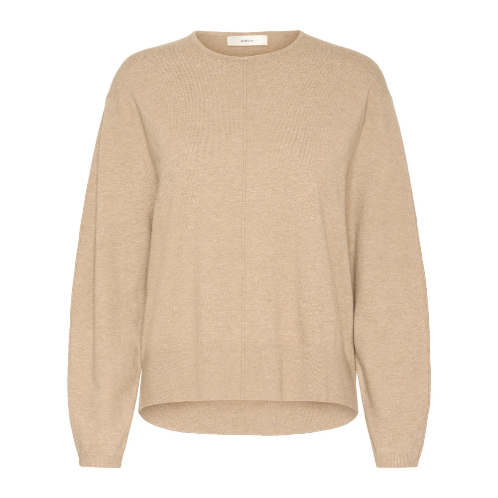 InWear Ginger Root Melange Gebreide Trui Beige Dames