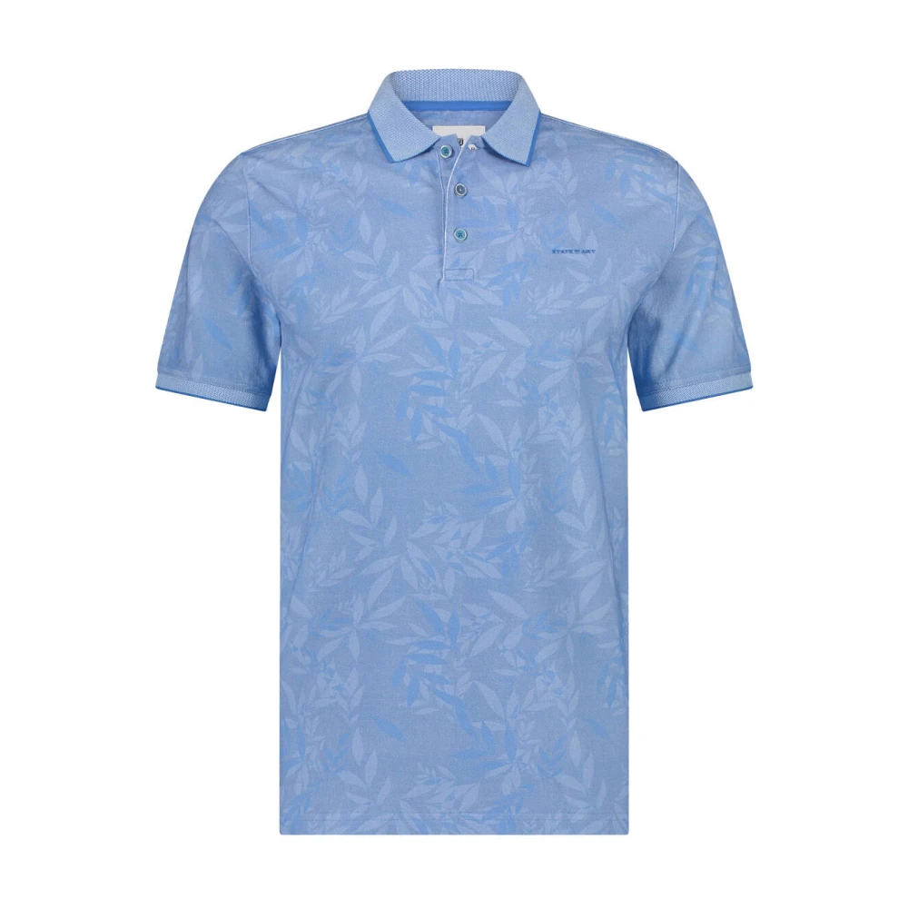 State of Art Polo Piqu? SS Shirt Blue Heren