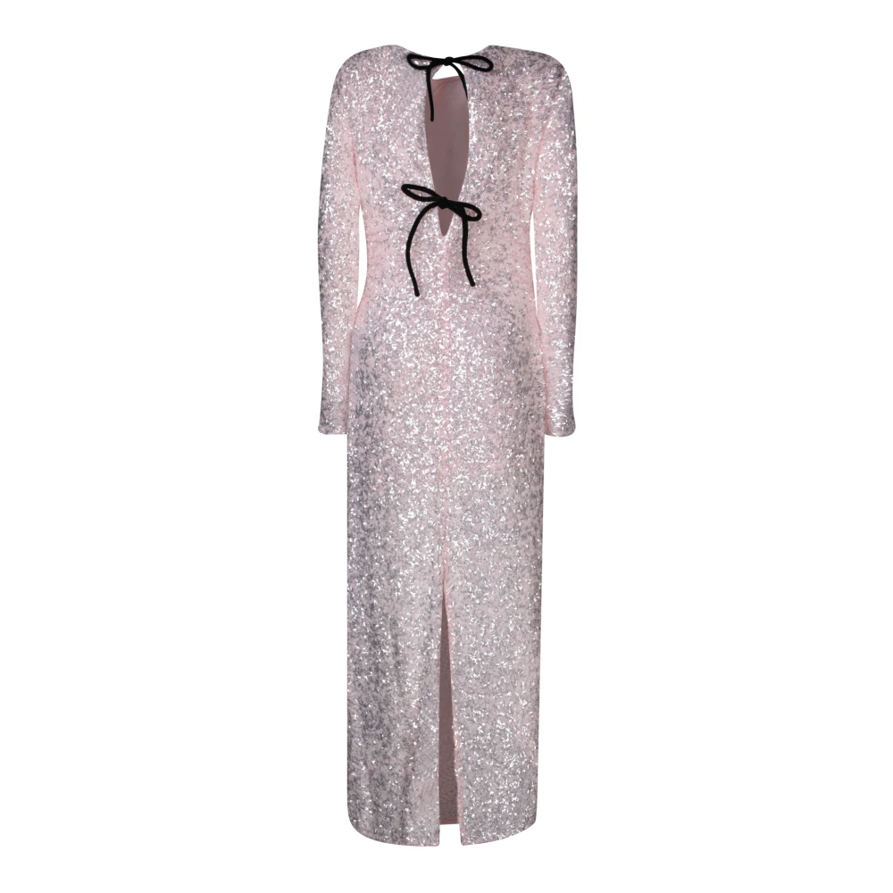 Ganni Roze Jurk Pink Dames