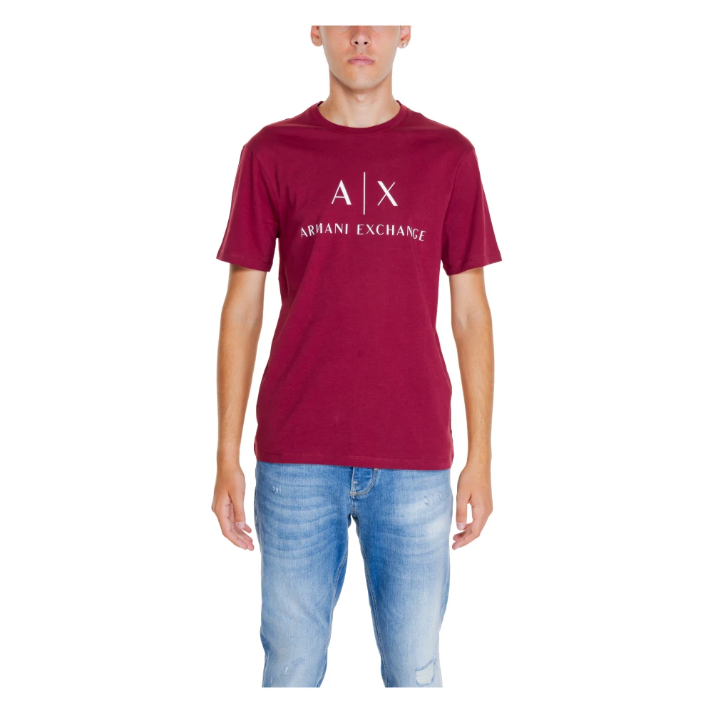 Armani Exchange Mannen T-shirt en Polo Collectie Brown Heren