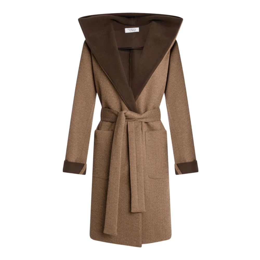 Fracomina Donna Marrone Cappotti, S, New,