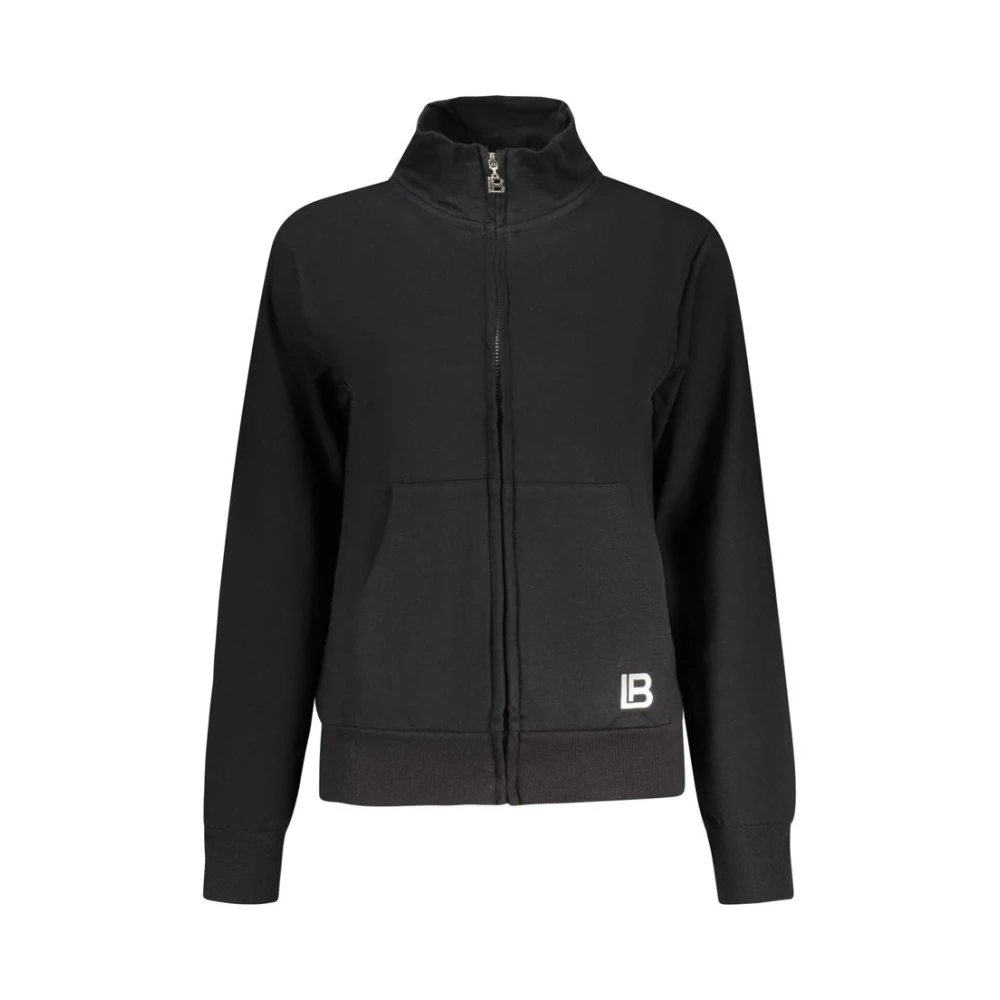 Laura Biagiotti Women's Black Zip-Throughs, S, Cotton Sweatshirt