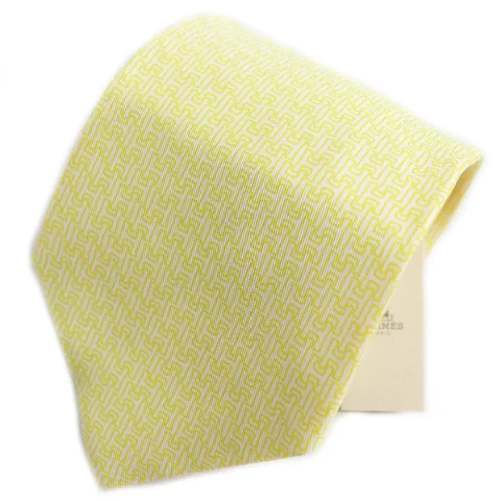 Hermès Vintage Pre-owned Canvas home-office Yellow Heren
