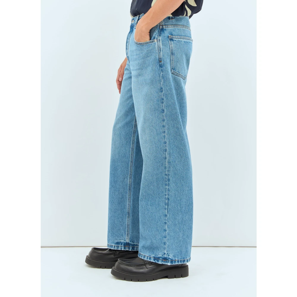 Jacquemus Wijde Denim Jeans Blue Heren