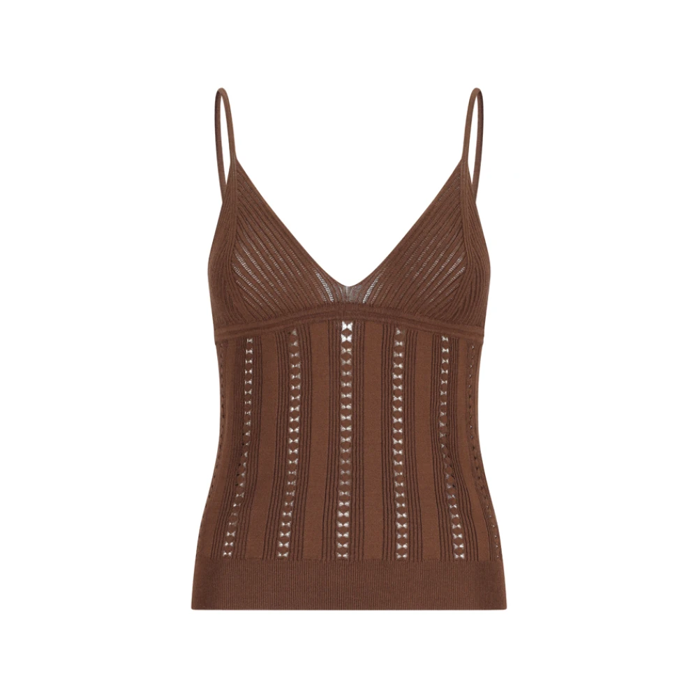 Blumarine Donna Marrone - Knit Top - Knitwear - M