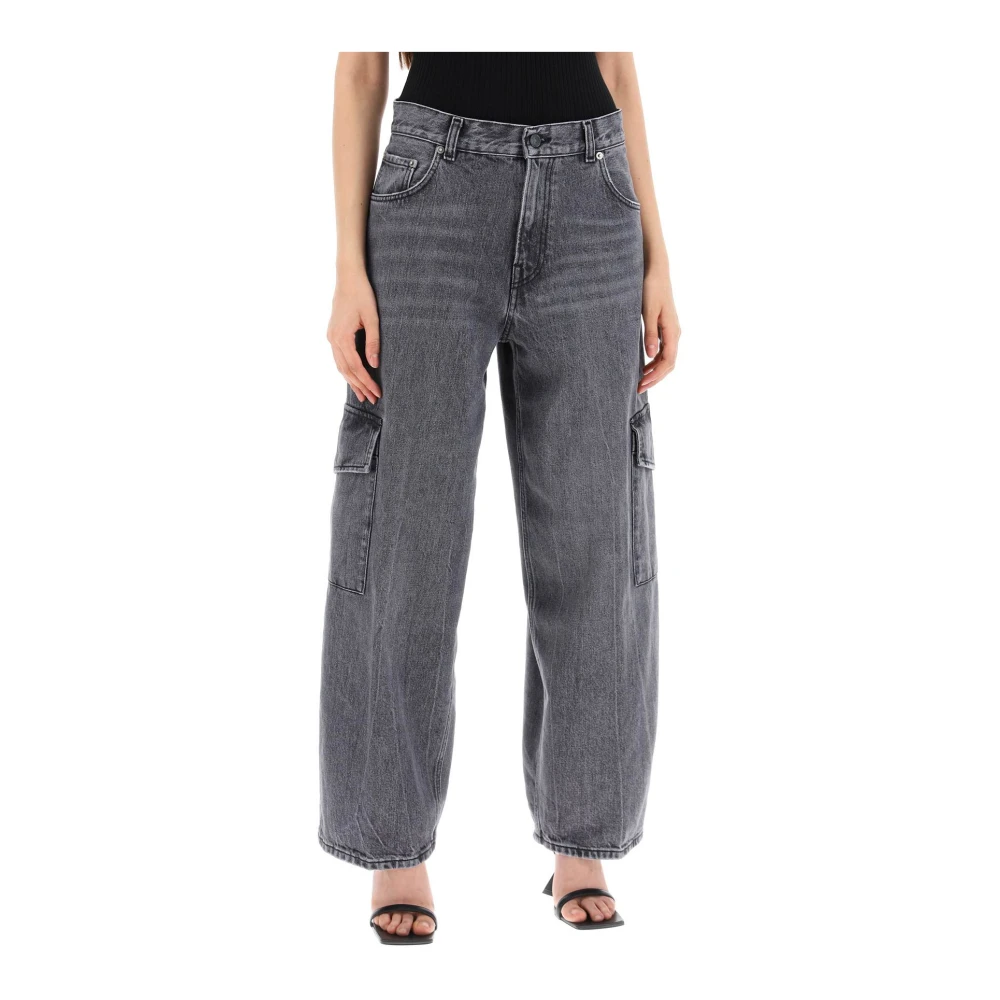 Haikure Bethany Cargo Jeans Gray Dames