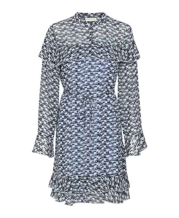 robe-courte-bleue-avec-volants