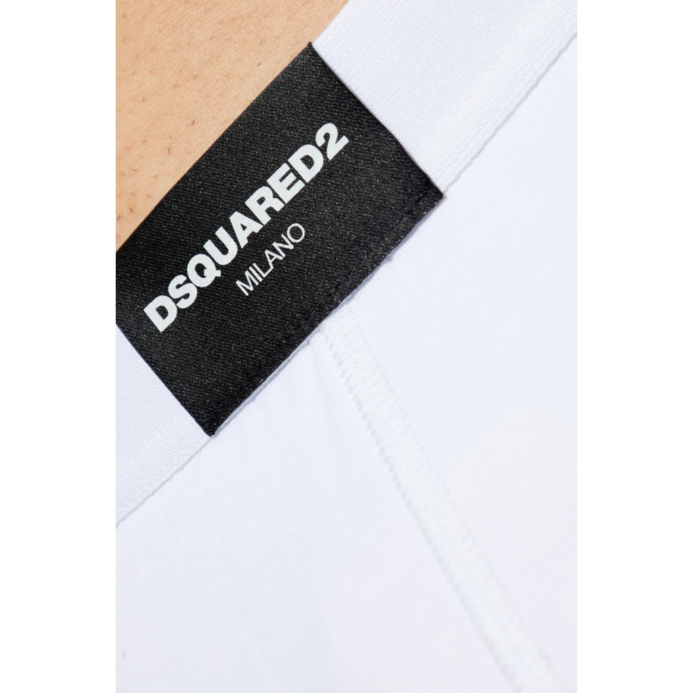 Dsquared2 Katoenen boxershorts met logo White Heren