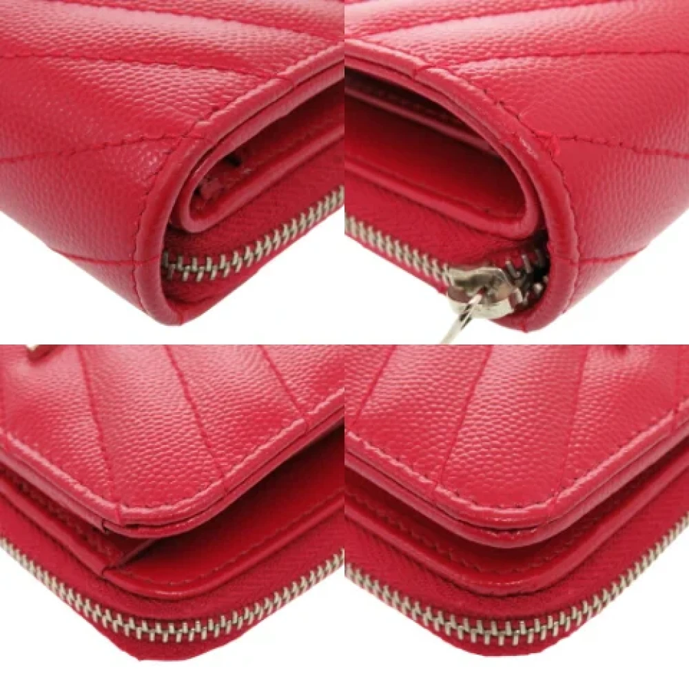 Saint Laurent Vintage Pre-owned Leather wallets Red Dames