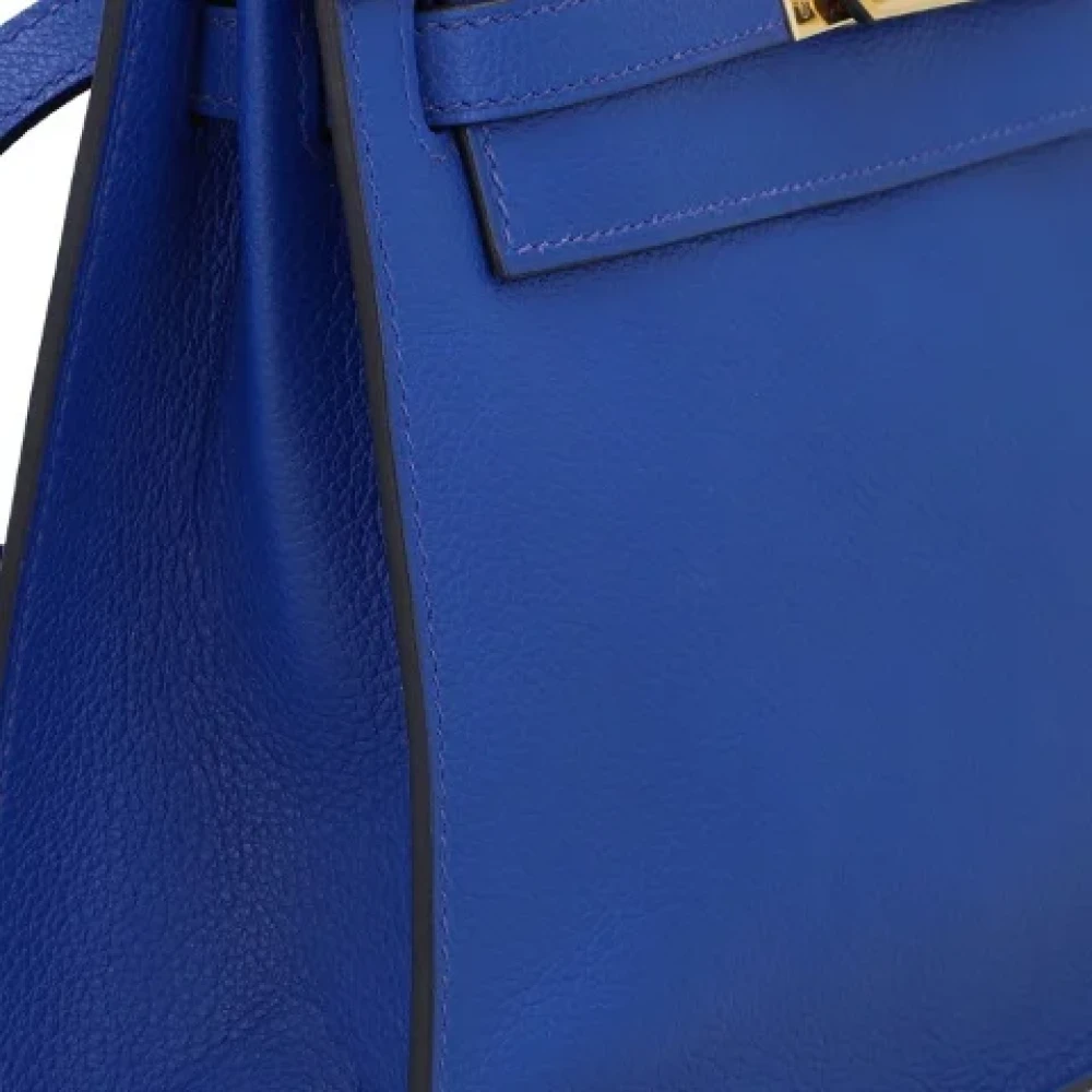 Hermès Vintage Pre-owned Fabric shoulder-bags Blue Dames
