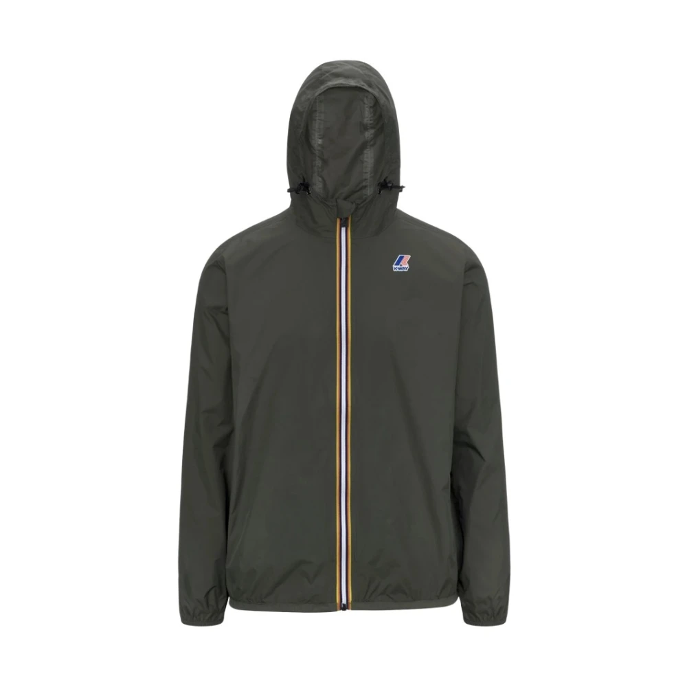K-Way Men's Green Rain Jackets, 2XL, Le Vrai 4.0 Claude Jacket