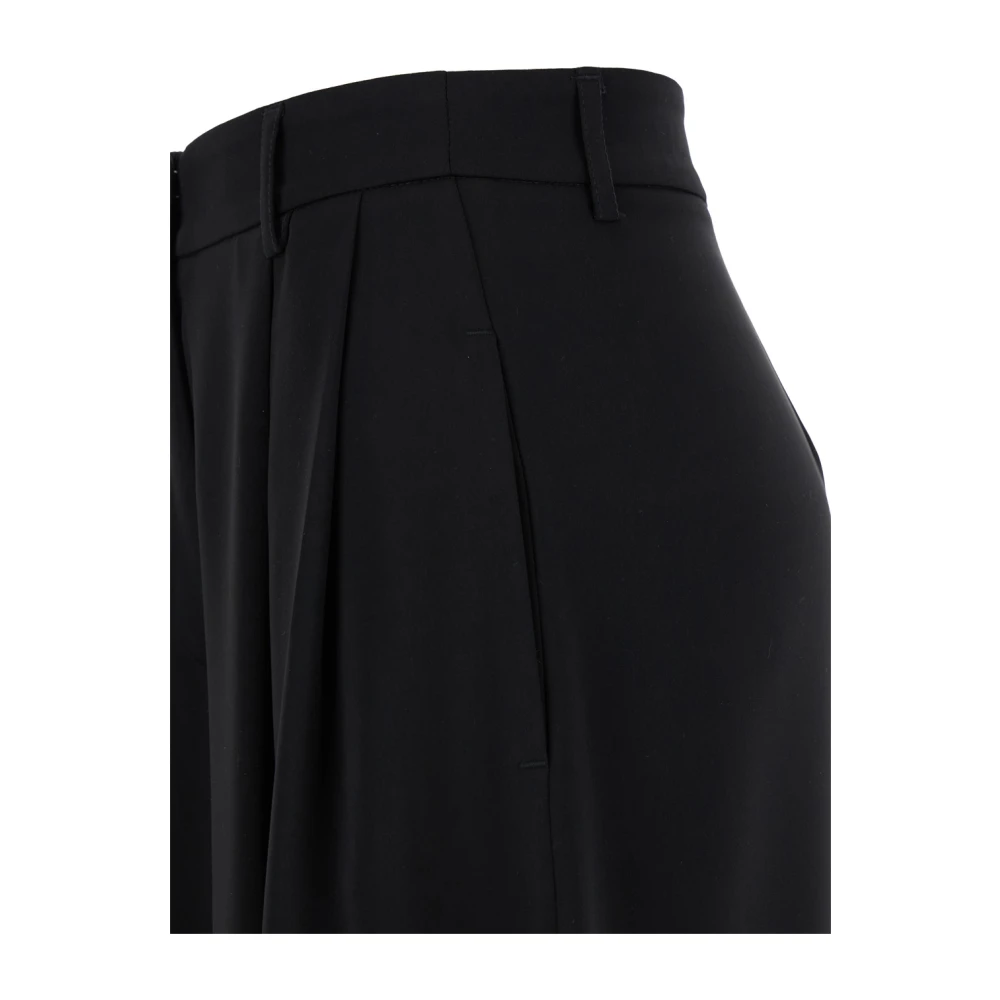 Plain Units Zwarte broek met tangen Black Dames