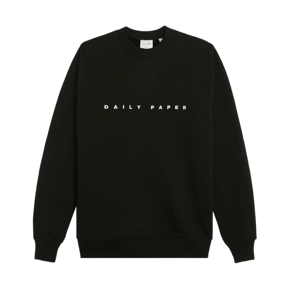 Daily Paper Katoenen sweatshirt voor dagelijks comfort Black Heren