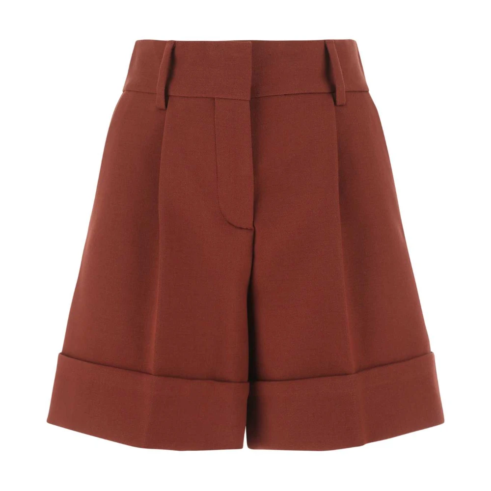 See by Chloé Stretch Katoenmix Bruine Shorts Brown Dames