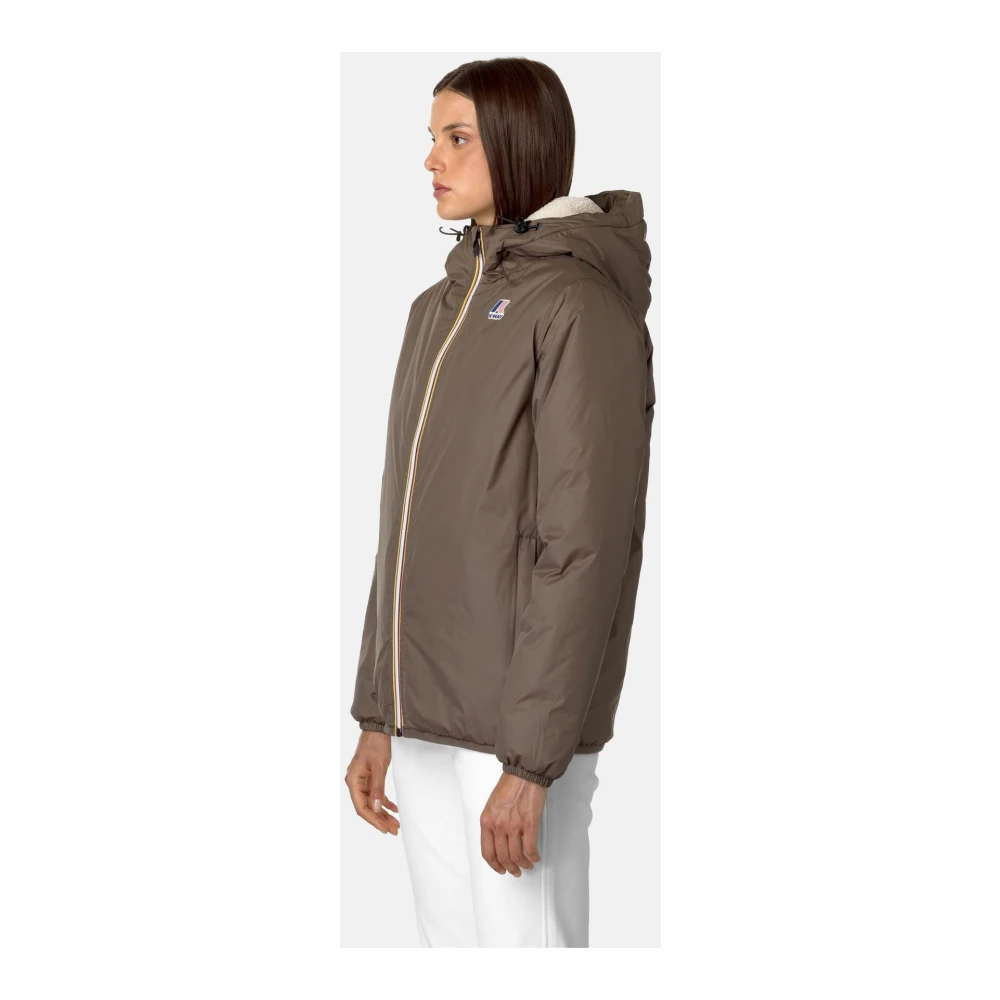 K-way Lichtgewicht Opvouwbare Jas Brown Heren