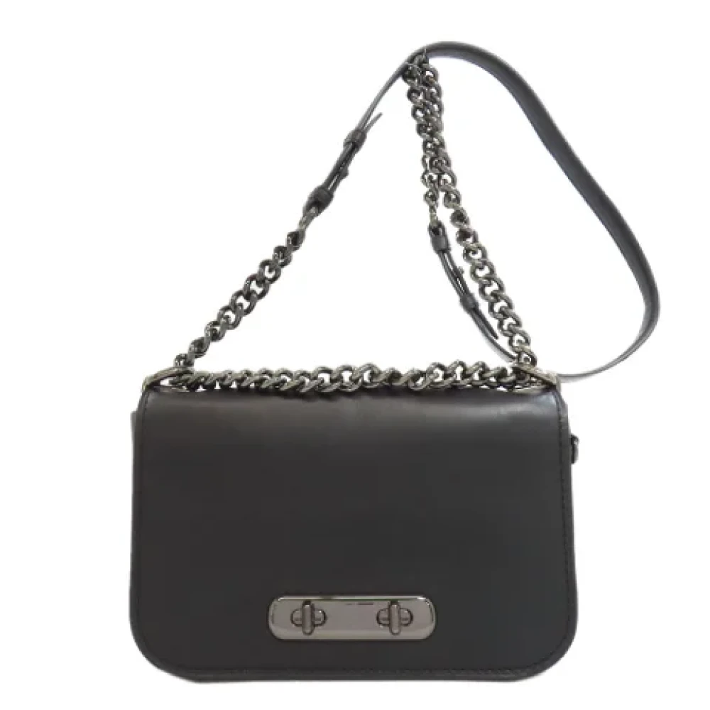 Coach Pre-owned Leather shoulder-bags Black Dames