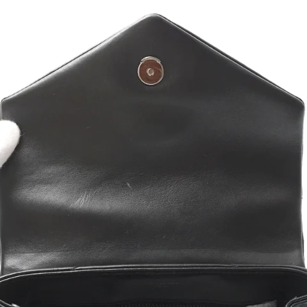 Yves Saint Laurent Vintage Pre-owned Leather shoulder-bags Black Dames