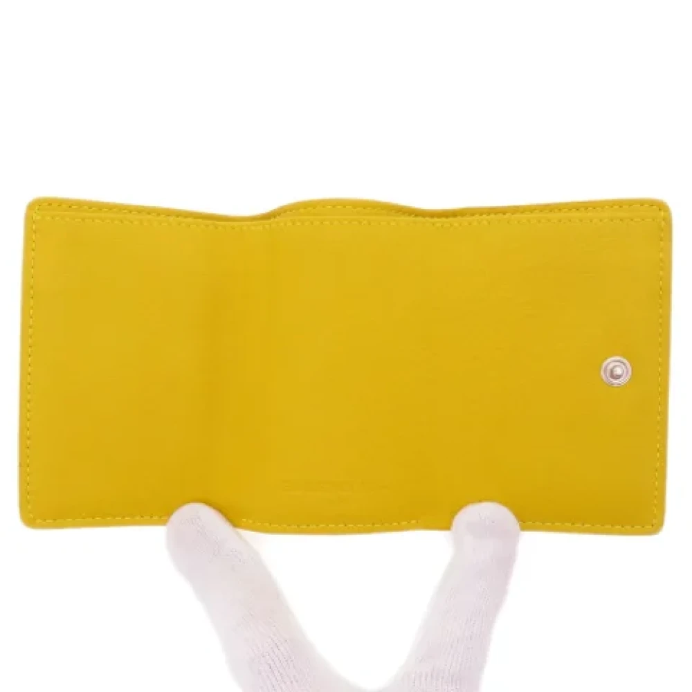 Balenciaga Vintage Pre-owned Leather wallets Yellow Dames