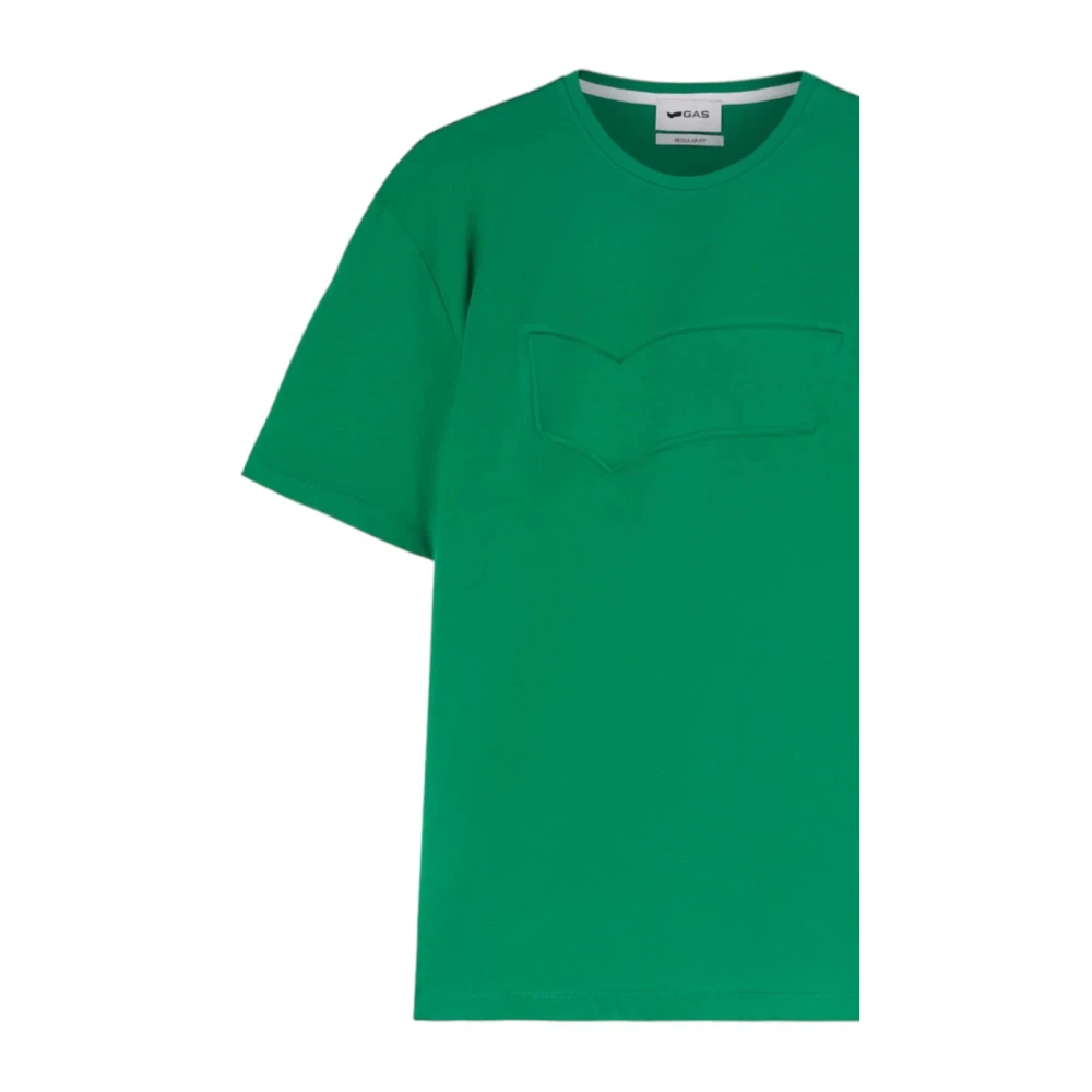 GAS Korte Mouw T-shirt Green Heren