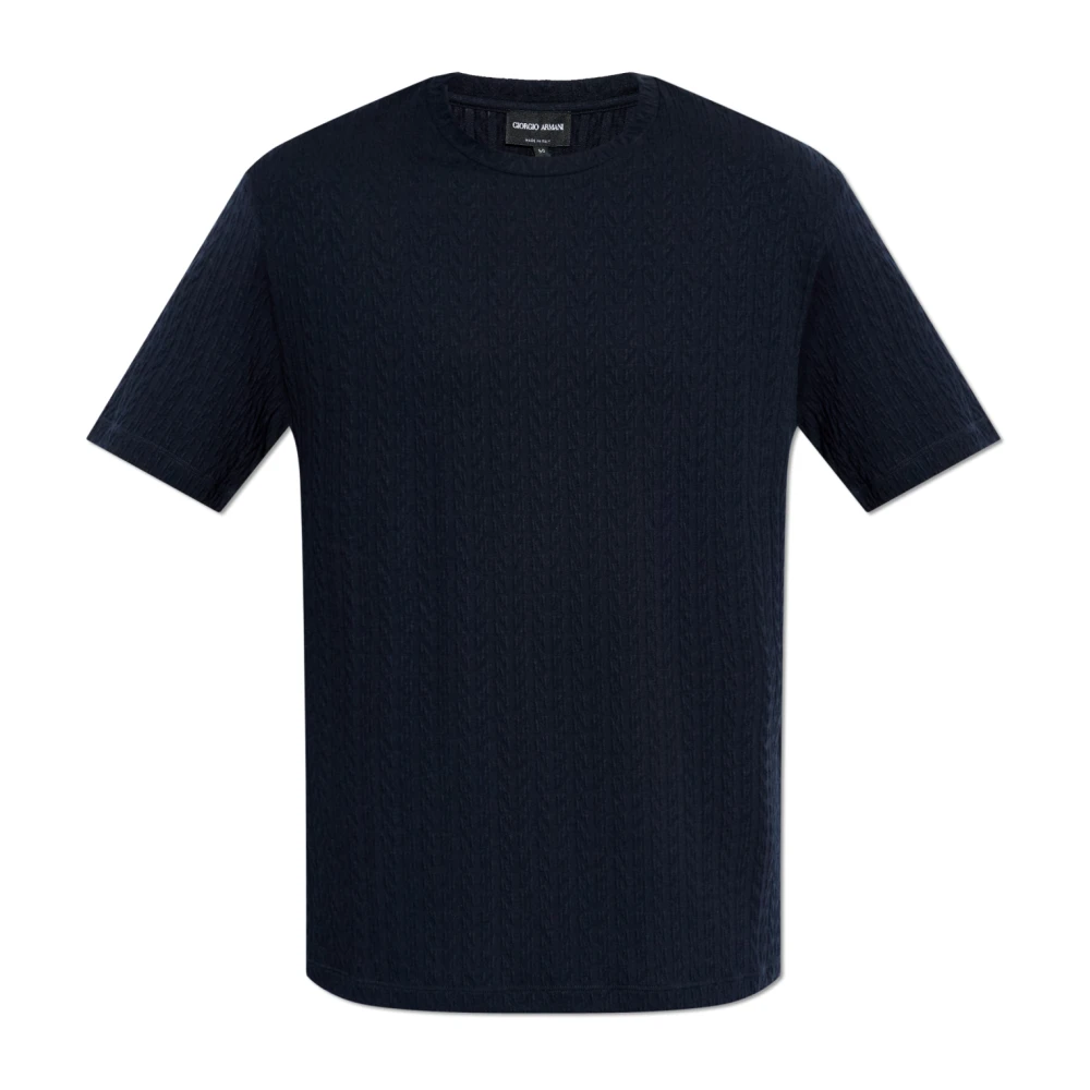 Giorgio Armani Hombre Azul Camisetas, Talla: L