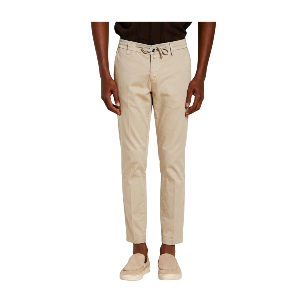Mason's Mannelijk Beige Broeken Heren, L, Katoen, Milano Jogger Travel