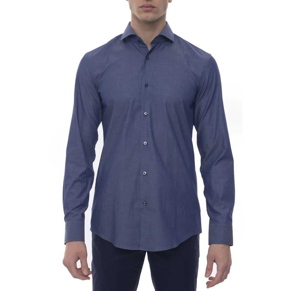 Boss Jason Casual Shirt Blue Heren