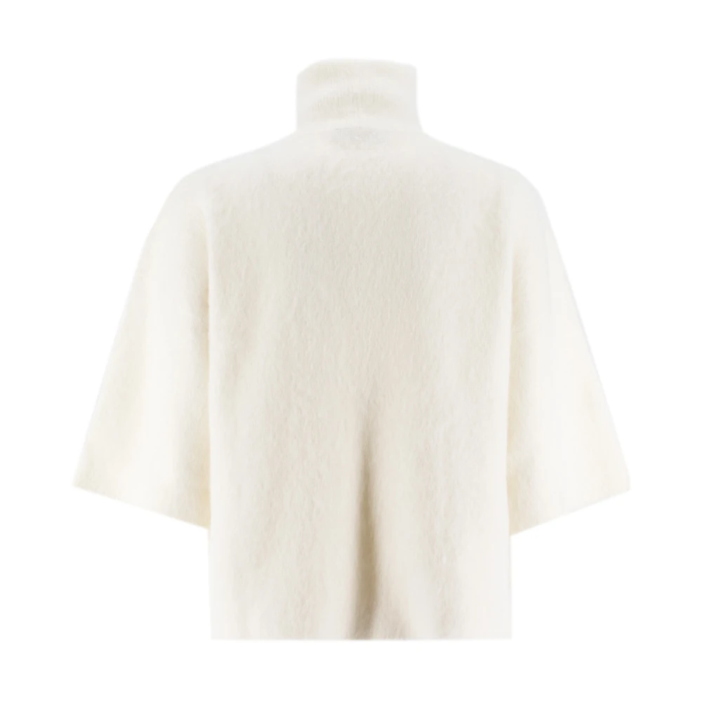 Fabiana Filippi Mohair Oversize Gebreide Trui White Dames
