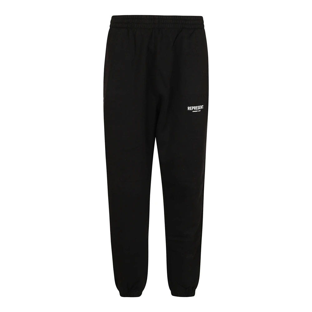 Represent Zwarte Katoenen Broek Aw24 Black Heren
