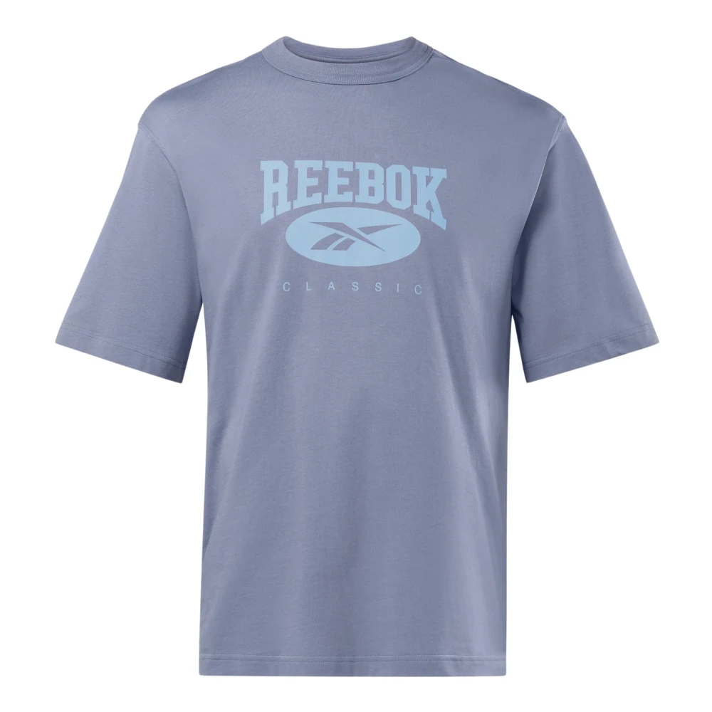 Reebok Grote Logo T-shirt Purple Heren