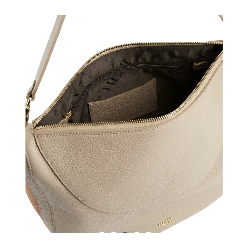 Alviero Martini 1a Classe Beige Leren Crossbody Tas Universe Beige Dames