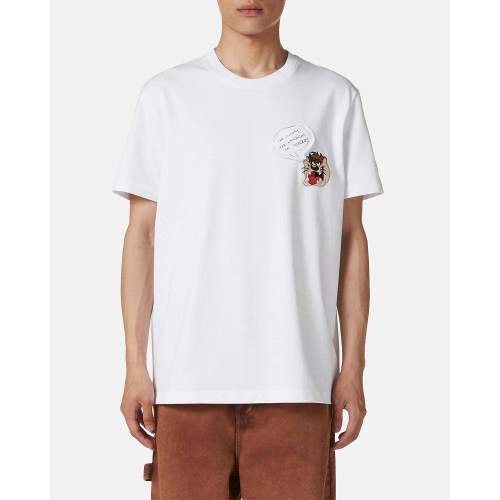 Iceberg Klassiek regular fit wit T-shirt van katoenen jersey White Heren