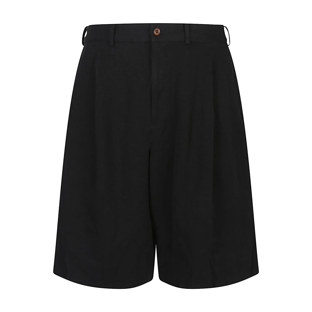 Comme Des Garçons Men's Black Casual Shorts, M, Bermuda Shorts With Front Pockets
