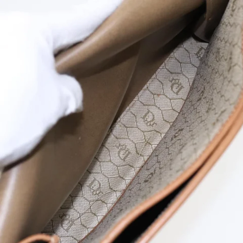 Dior Vintage Pre-owned Canvas dior-bags Beige Dames