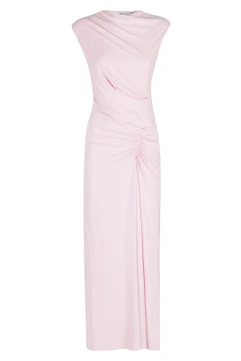 Acacia Draped Jersey Midi Klänning