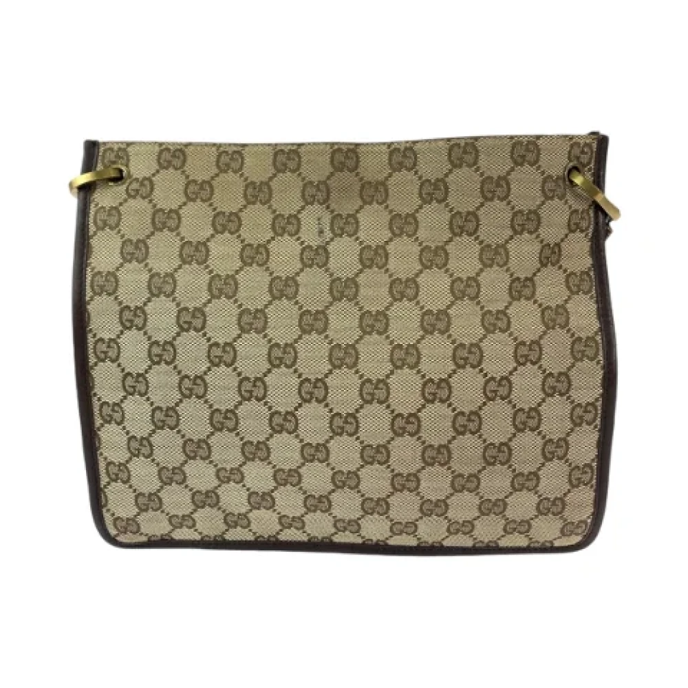 Gucci Vintage Pre-owned Canvas crossbody-bags Beige Dames