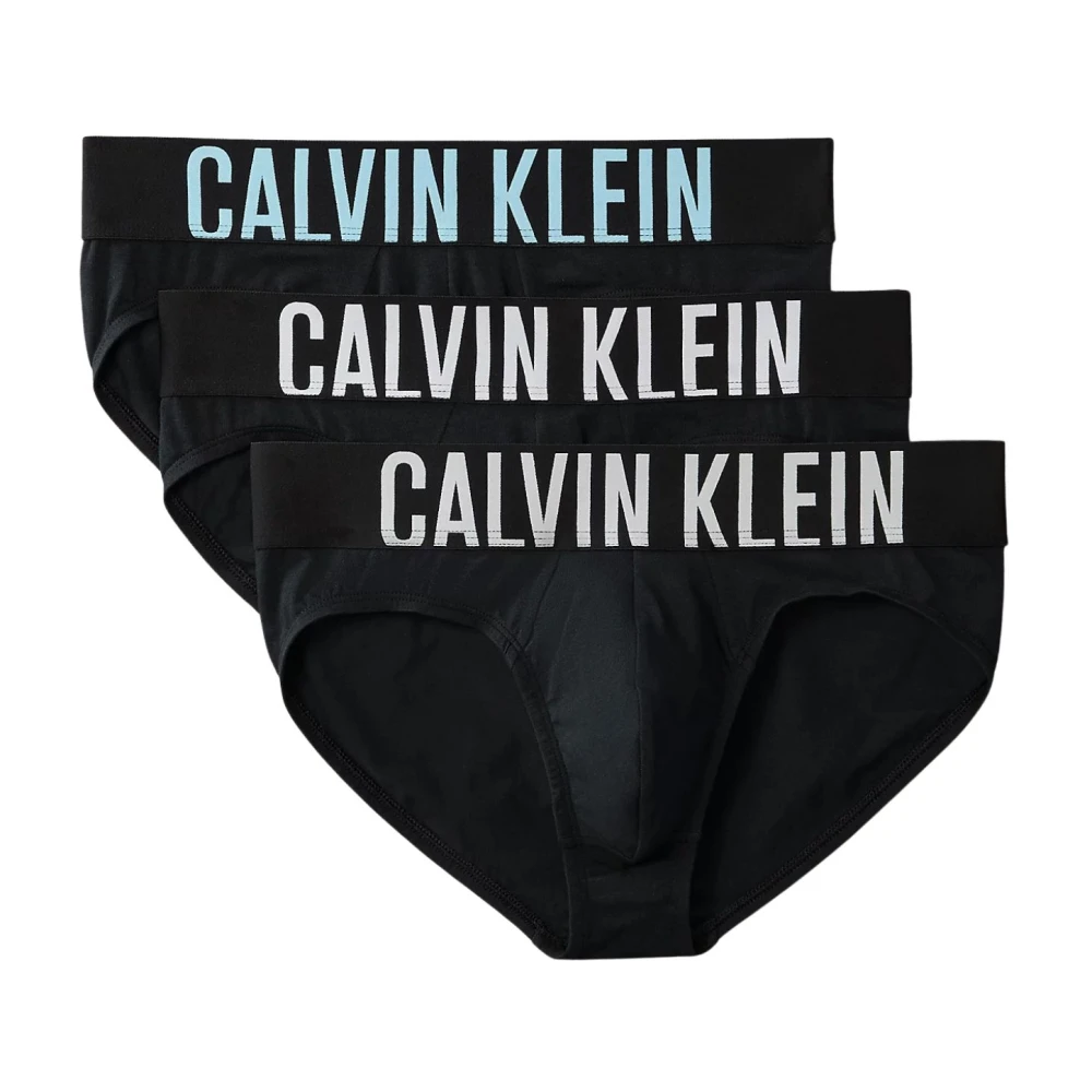 Calvin Klein Men's Black Underpants, S, Hip Brief 3 Pack