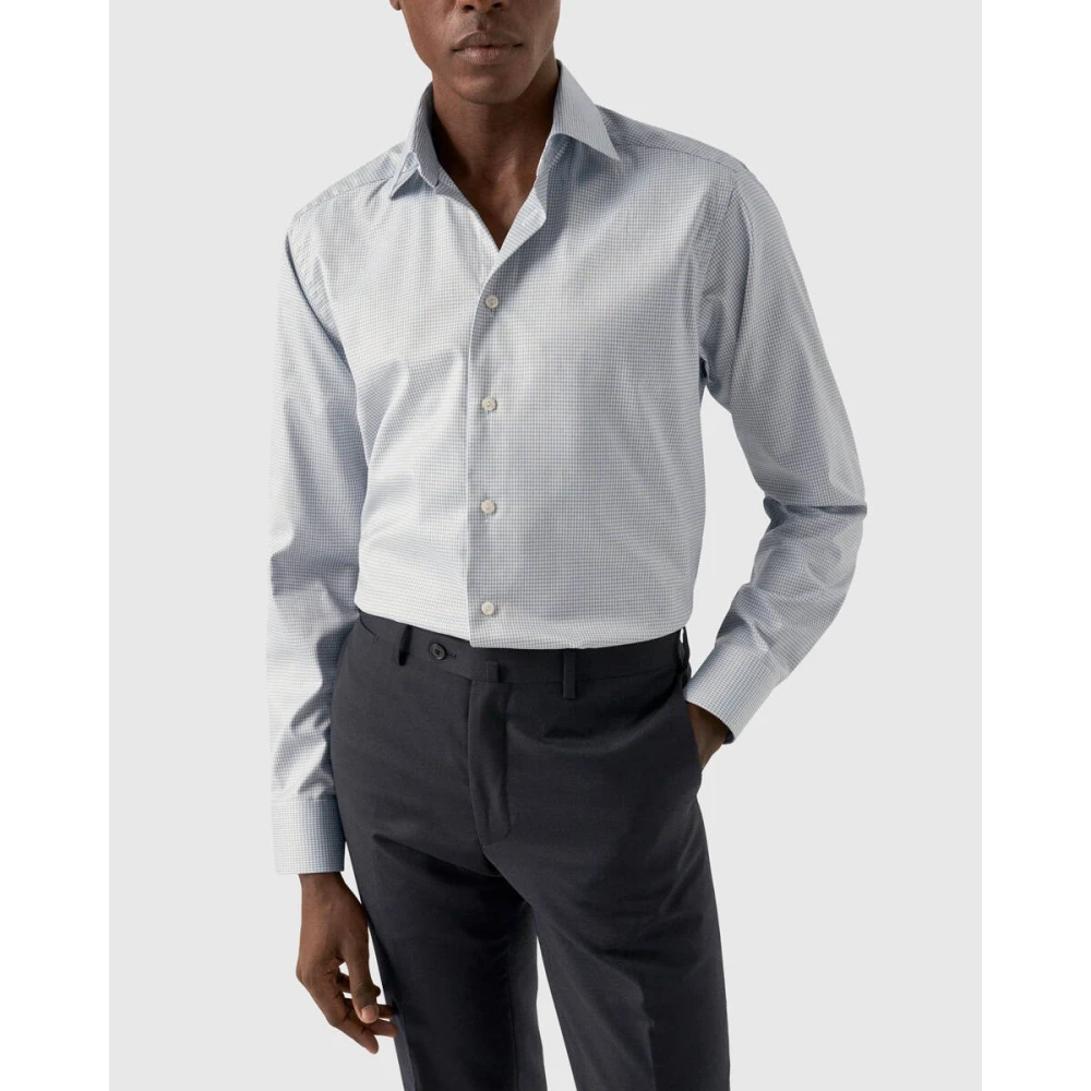 Eton Lange mouw overhemd Gray Heren