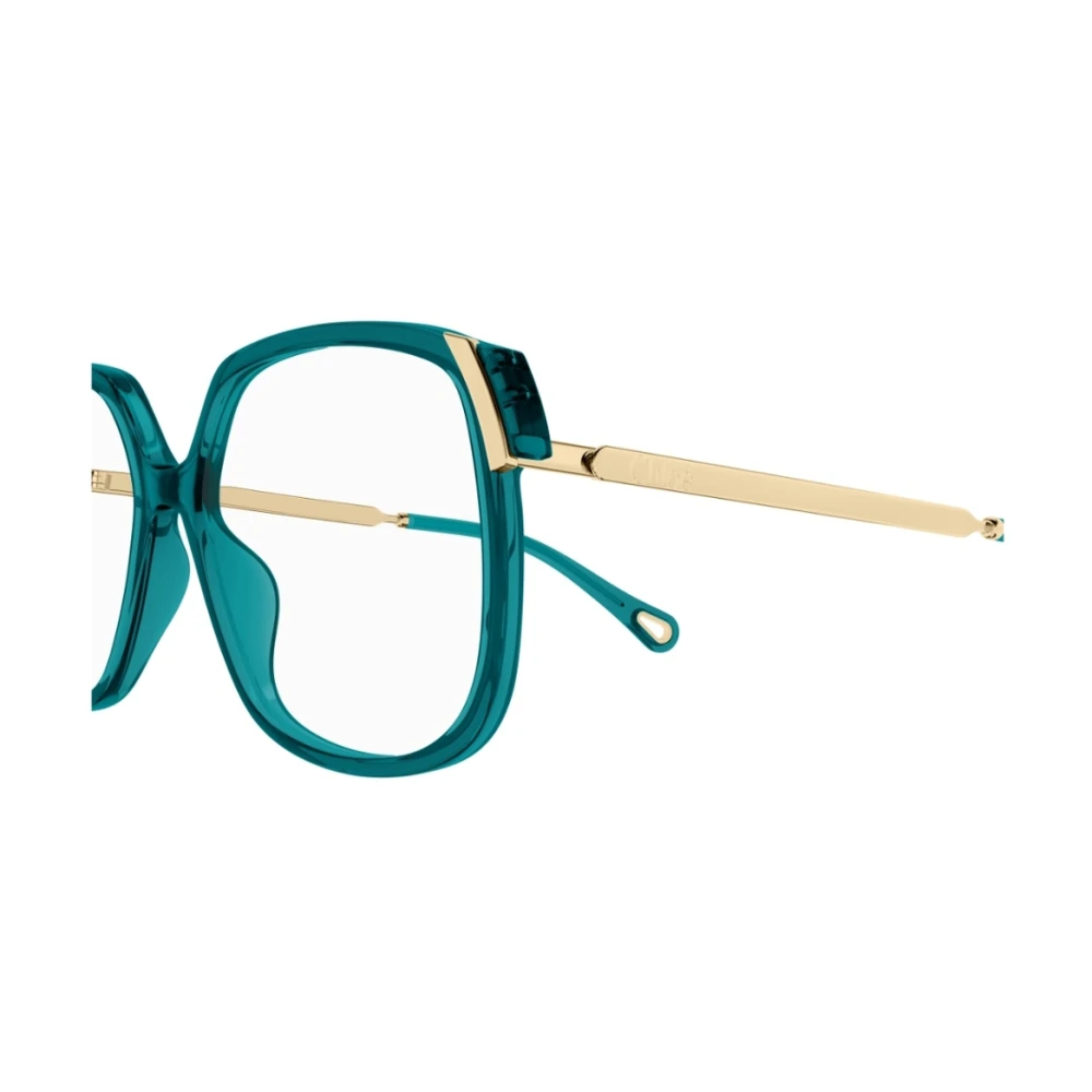 Chloé Oversized vierkant frame met metalen pootjes Green Unisex