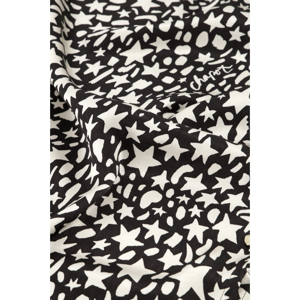 Fabienne Chapot Sterrenprint A-Lijn Midi Rok Black Dames