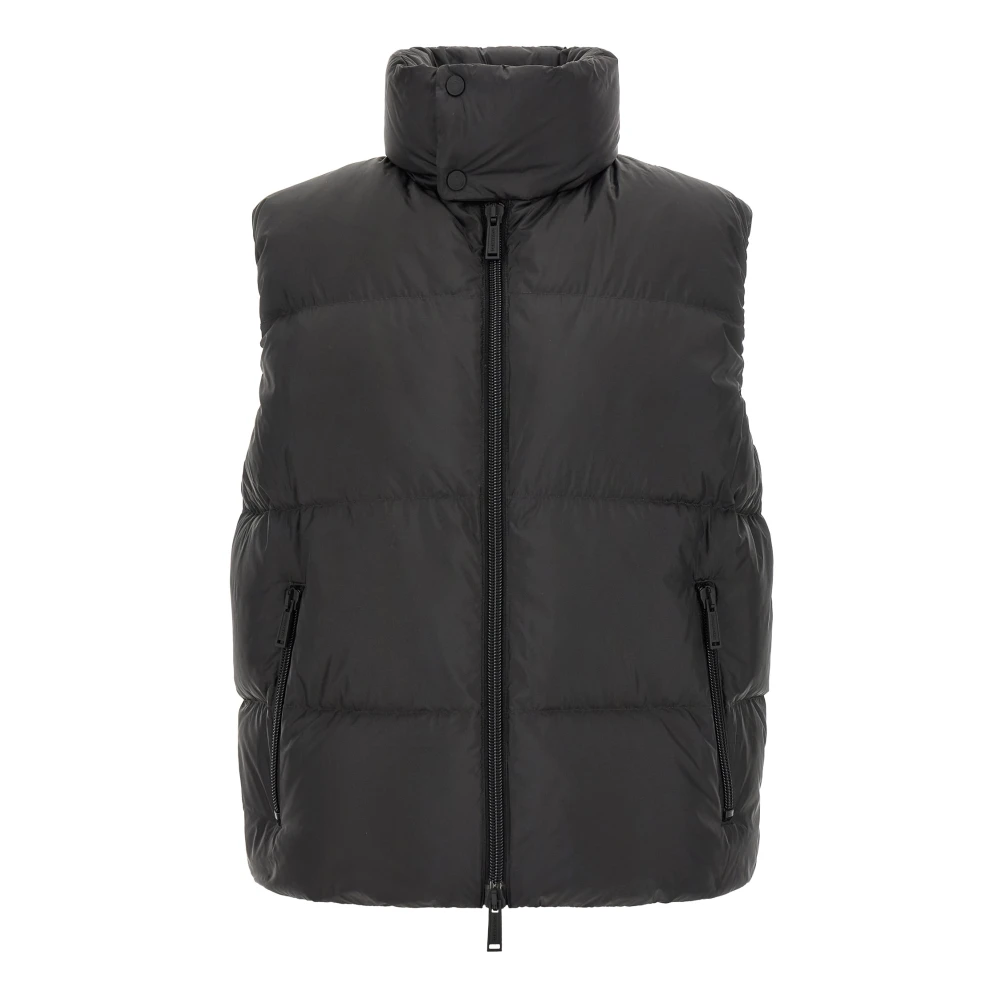 Dsquared2 , Waistcoats, Male, Black, Xl, D2 Upside Down Vest