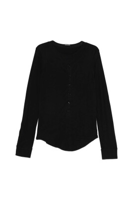 pull-noir-en-coton-col-rond