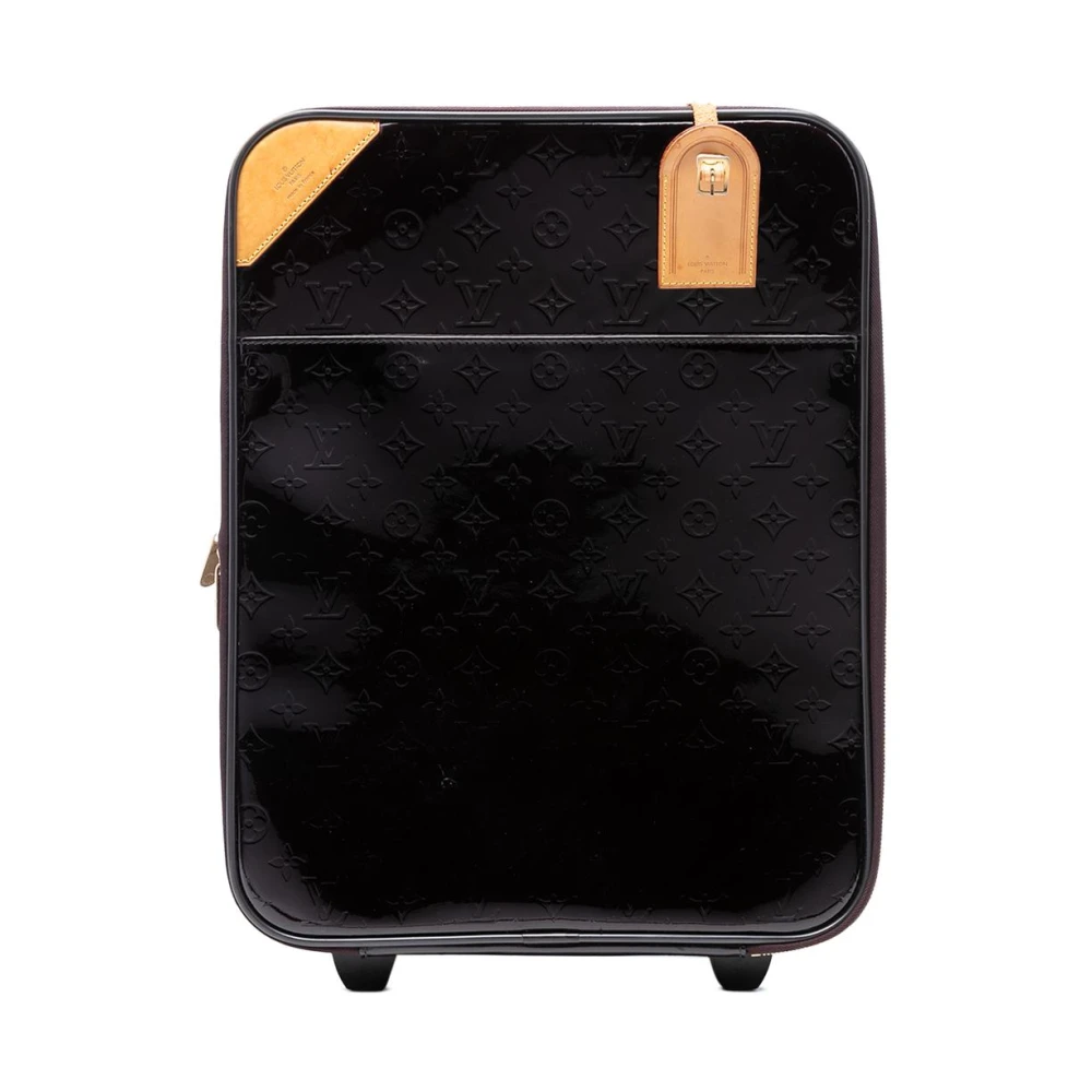 Louis Vuitton Vintage Women's Purple Pre-Owned Rolling Suitcase